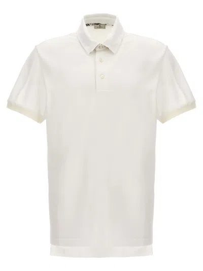 Shop Etro Logo Polo Shirt In White