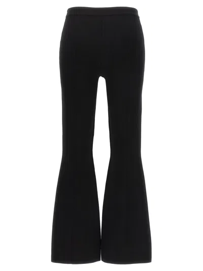 Theory Flared Full Length Pants In 黑色的