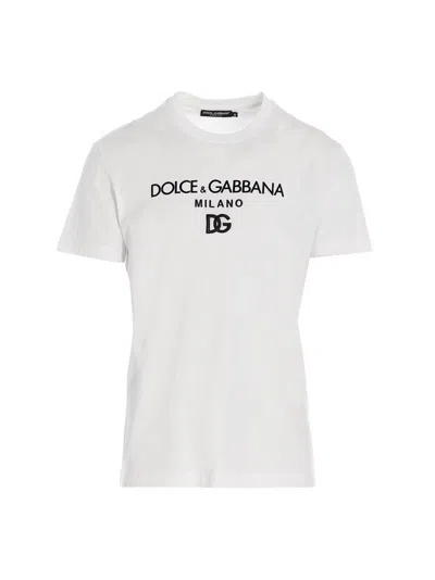 Shop Dolce & Gabbana T Shirt 'dg Essential' In White