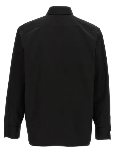 Saint Laurent Universal White Shirt In Black