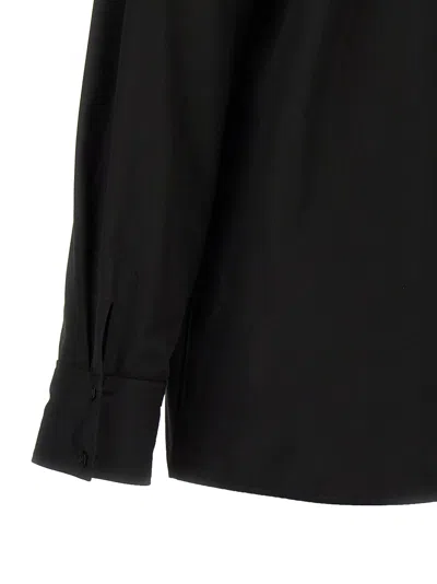 Saint Laurent Universal White Shirt In Black