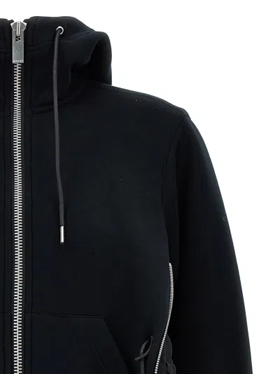 Shop Sacai 'sponge' Hoodie In Black