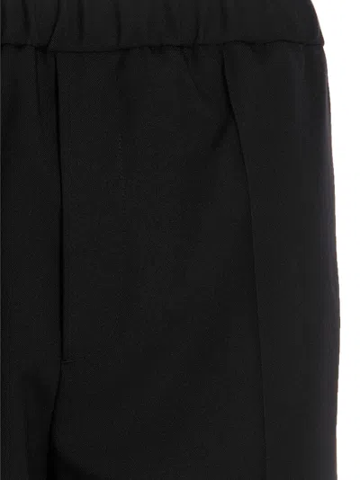 Jil Sander Navy Cotton Gabardine Tapered Trousers In 蓝色的