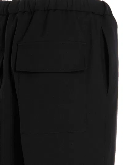 Jil Sander Navy Cotton Gabardine Tapered Trousers In 蓝色的