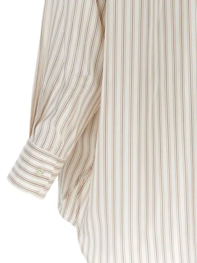Etro Multicolor Logo Embroidery Striped Shirt In Multicolor