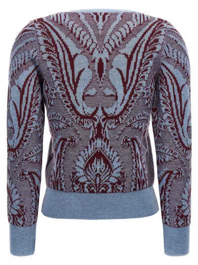 Shop Etro 'paisley' Sweater In Multicolor