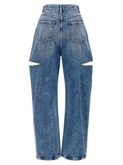 Maison Margiela Straight Jeans Mm In Light Blue