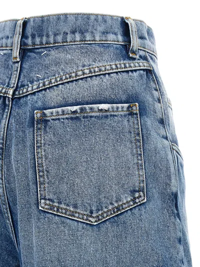 Maison Margiela Straight Jeans Mm In Light Blue