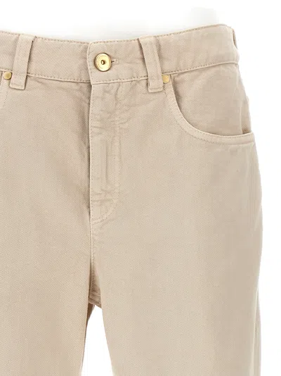 Shop Brunello Cucinelli Dyed Jeans In Beige