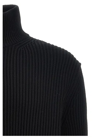 Shop Mm6 Maison Margiela 'sportsjacket' Cardigan In Black