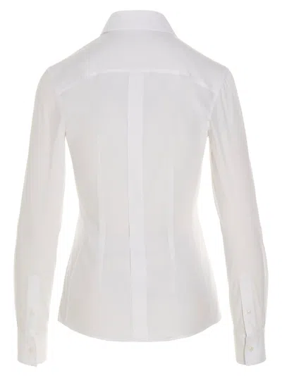 Dolce & Gabbana Tailored Shirt With Collared Neck And Buttoned Cuffs In White