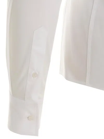Dolce & Gabbana Tailored Shirt With Collared Neck And Buttoned Cuffs In White