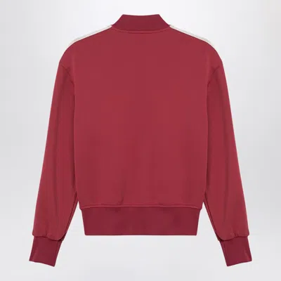 Palm Angels Red Classic Logo Track Bomber Jacket In Red