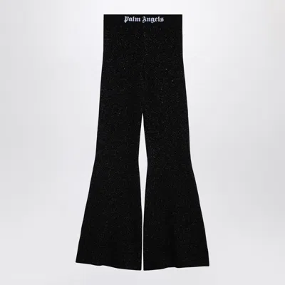 Palm Angels Classic Logo Flared Pants In Black