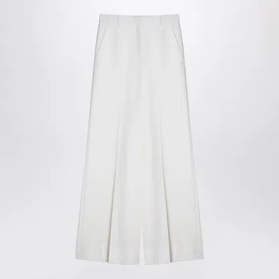 Stella Mccartney Wide-leg Wool Pants In Beige