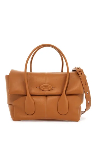 Shop Tod's Reverse Di Bag Handbag In 棕色的