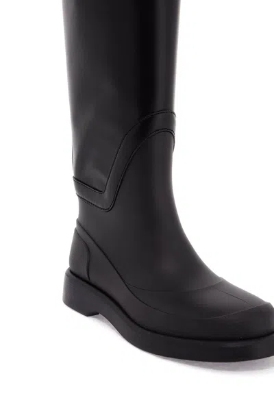 Shop Valentino Garavani Rain Boots With Vlogo, The Bold Edition In Black