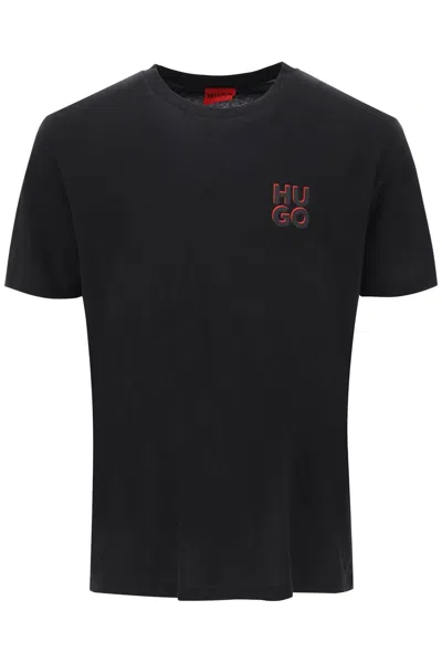 Shop Hugo 'dimento T Shirt In Black