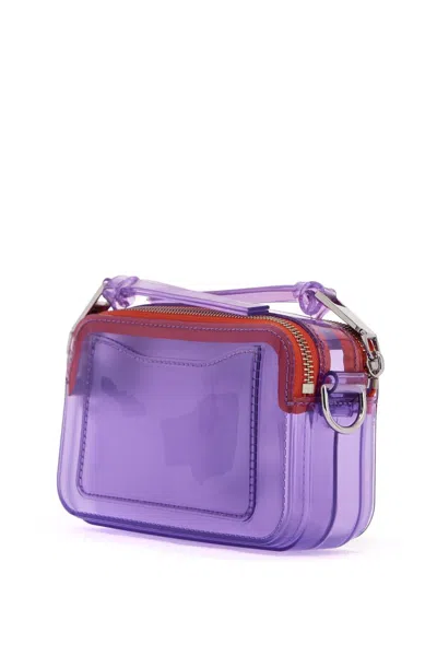 Shop Marc Jacobs The Jelly Snapshot Handbag In 紫色的