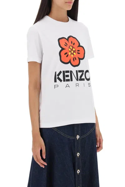 Shop Kenzo Boke Flower Printed T Shirt In White