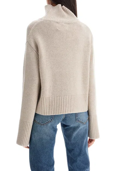 Shop Lisa Yang High Necked Fleur Sweater In Neutro