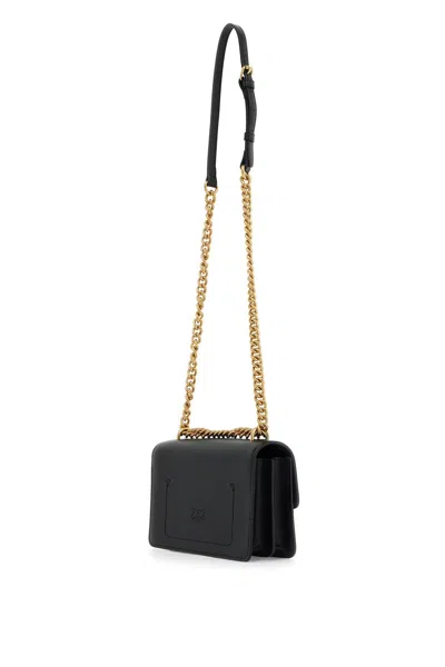 Shop Pinko Shoulder Mini Love Bag In 黑色的