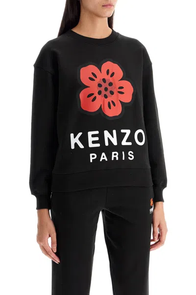 Shop Kenzo Boke Flower Crewneck Sweat In Black