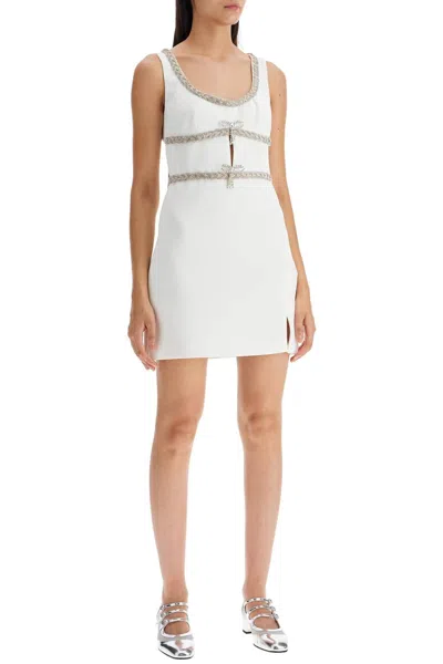 Shop Self-portrait Self Portrait Sleeveless Sheath Dress With In White