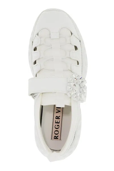 Roger Vivier Viv Sneakers White In White