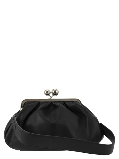 Weekend Max Mara Cubico Medium Pastry Bag In Nappa Leather In 黑色的