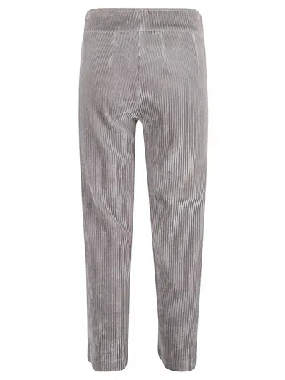 Avenue Montaigne Corduroy Cropped Trousers In Grey
