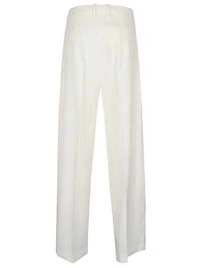 Erika Cavallini Wool Twill Cristel Jacket In White
