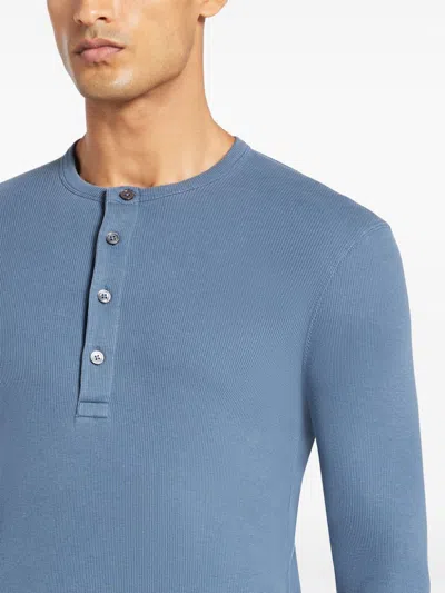 Shop Tom Ford Long Sleeves T Shirt In Blue