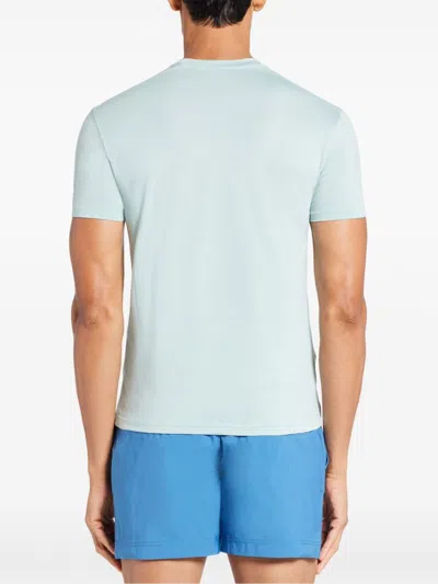 Shop Tom Ford Cotton T Shirt In Clear Blue