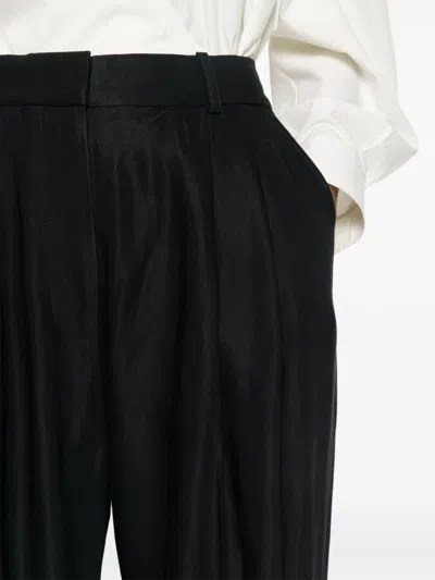 Studio Nicholson Pre Wool Wide Leg Trousers In Blue