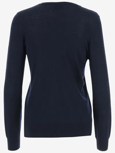Partow Wool Sweater In Blu  Navy