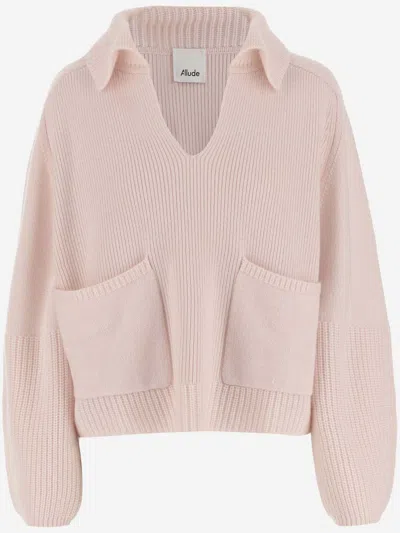 Shop Allude Cashmere Sweater In Pink