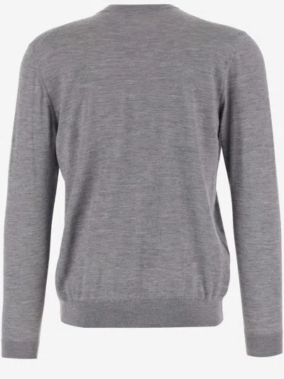 Malo Cashmere And Silk Pullover In Grey