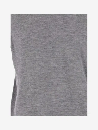 Malo Cashmere And Silk Pullover In Grey