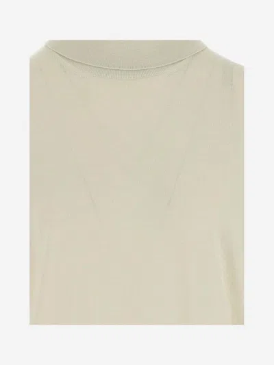 Jil Sander Wool Pullover In Ivory