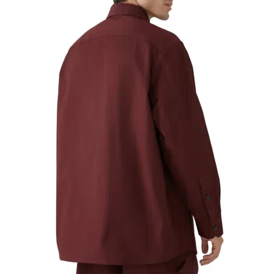 Valentino Garavani Cotton Shirt Jacket In Red