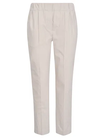 Shop Brunello Cucinelli Trousers In Quarzo