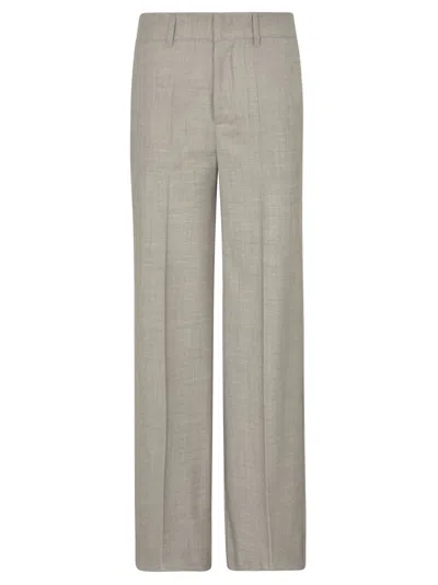 Shop P.a.r.o.s.h Parosh Trousers In Grigio Melange Chiaro