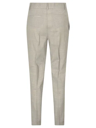 P.a.r.o.s.h Parosh Trousers In Grigio Melange Chiaro