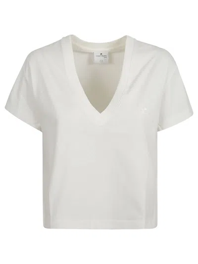 Shop Courrèges Courreges T Shirts And Polos In Heritage White