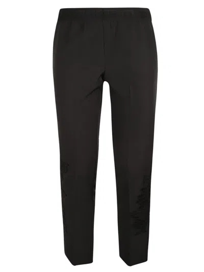 Shop Ermanno Firenze Trousers Black