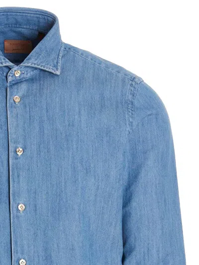 Borriello Napoli Borriello 'marechiaro' Shirt In Light Blue