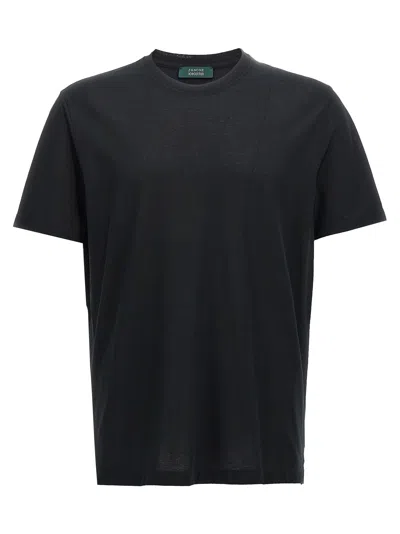 Shop Zanone Ice Cotton T Shirt In Black