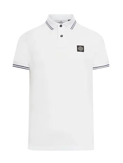 Shop Stone Island T Shirts And Polos White