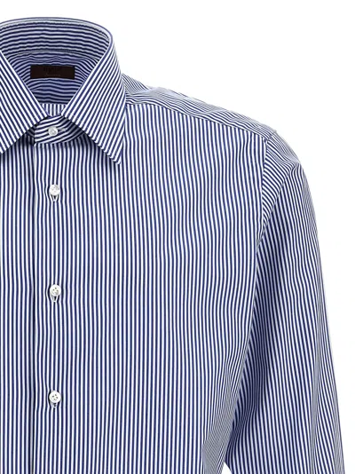 Shop Barba 'journey' Shirt In Light Blue